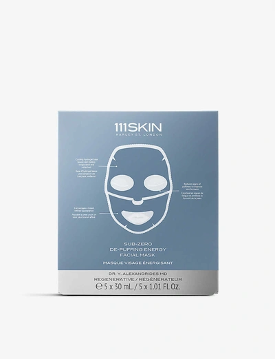 111skin Sub-zero De-puffing Energy 5-piece Facial Mask Set In White