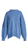 Free People Easy Street Tunic Sweater In Fancy Blue