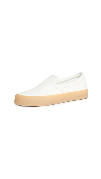 Madewell Sidewalk Slip On Sneakers In Pale Parchment Canvas