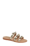 Kaanas Recife Knotted Slide Sandal In Gold