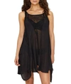 Elan Crochet Cover-up In Black