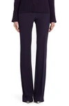 ALEXANDER MCQUEEN LEAF CREPE SLIM BOOTCUT PANTS,585076QEAAA