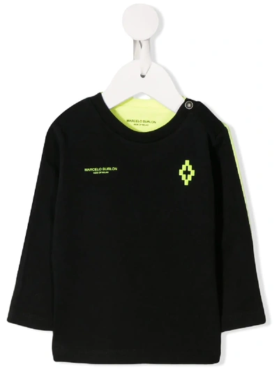 Marcelo Burlon County Of Milan Babies' Logo Sweatshirt In Black