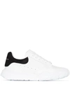 Alexander Mcqueen White And Black Runner Oversized Sneakers In White