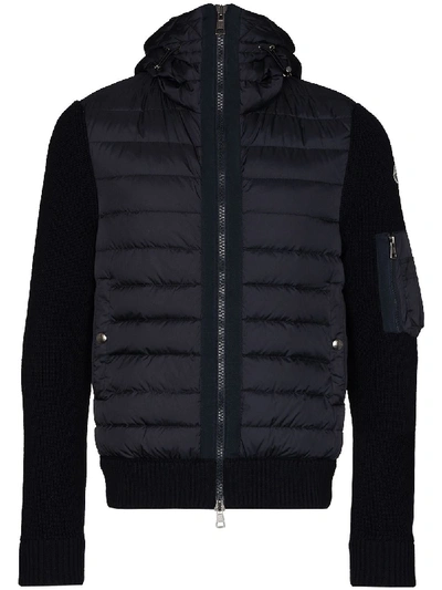MONCLER KNIT DETAIL PADDED JACKET