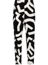 ISSEY MIYAKE PATTERNED PLISSÉ CROPPED TROUSERS