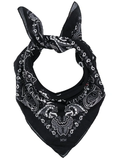 Destin Bandana Neck Scarf In Black