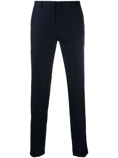 Paul Smith Mid-rise Skinny Fit Trousers In Blue