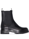 Gianvito Rossi Chester Leather Chelsea Boots In Black