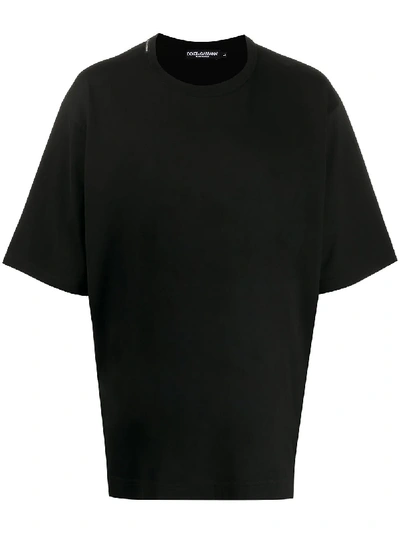 Dolce & Gabbana Oversized Logo Print T-shirt In Black