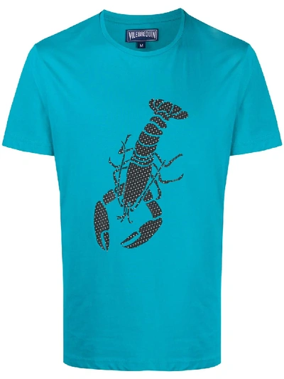 Vilebrequin 3d Lobster Print T-shirt In Blue