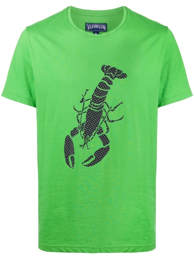 Vilebrequin 3d Lobster Print T-shirt In Green