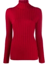 ASPESI RIBBED ROLL-NECK JUMPER