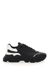 Dolce & Gabbana Daymaster Low-top Sneakers In Nappa Leather In Nero Bianco (black)