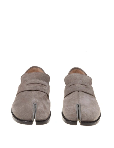 Maison Margiela Tabi Grey Suede Loafers