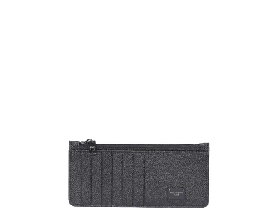 Dolce & Gabbana Logo Wallet In Nero