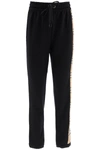 BURBERRY RAINE TROUSERS WITH CHECK INSERT,11455725