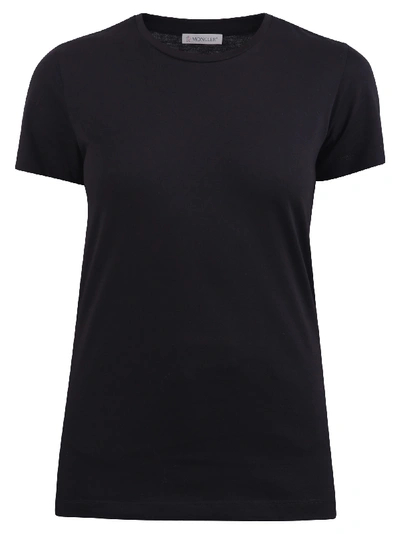 Moncler Branded T-shirt In Black