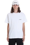 VETEMENTS T-SHIRT IN WHITE COTTON,11455686