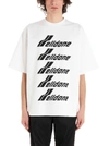We11 Done White & Black Front Logo T-shirt In White