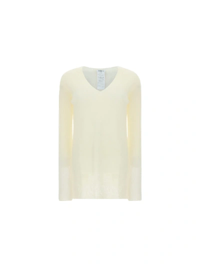 P.a.r.o.s.h Mohair-blend Sweater In White
