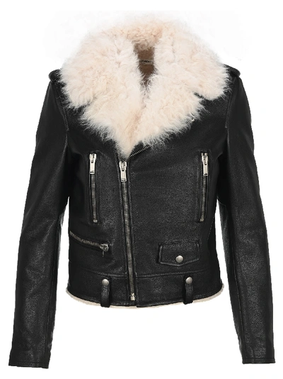 Saint Laurent Women's Motorcycle Jacket Doublee Shea In 1004