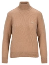 MAISON KITSUNÉ MAISON KITSUNE FOX PATCH HIGH NECK SWEATER,11451898