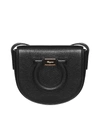 FERRAGAMO GANCIO CITY LEATHER SHOULDER BAG,11454501