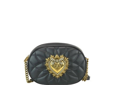 Dolce & Gabbana Devotion Camera Bag In Black