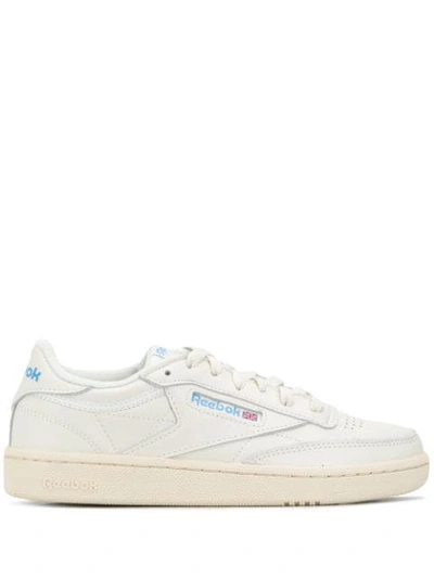 Reebok Club C 85 Vintage 100007798 Women's Chalk Alabaster Leather Shoes Up14 In White