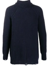 AVANT TOI DISTRESSED ROLL NECK JUMPER