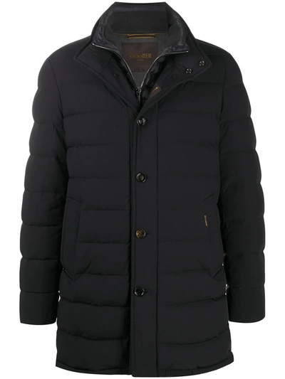 Moorer Calegari Padded Coat In Blue