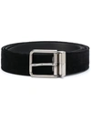 DOLCE & GABBANA BUCKLED VELVET BELT