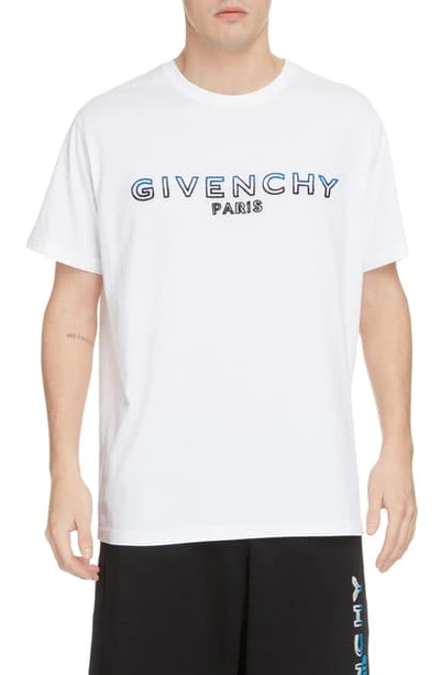 Givenchy Embroidered Logo Regular-fit T-shirt In White