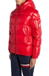 Moncler Ecrins Short Down Jacket In Red
