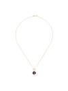 FOUNDRAE 18KT YELLOW GOLD BLUE CRESCENT DIAMOND NECKLACE