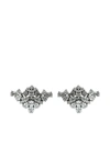 YEPREM 18KT WHITE GOLD DIAMOND CLIP-ON EARRINGS