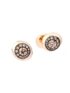 Pomellato Women's Nuvola 18k Rose Gold & Brown Diamond Stud Earrings