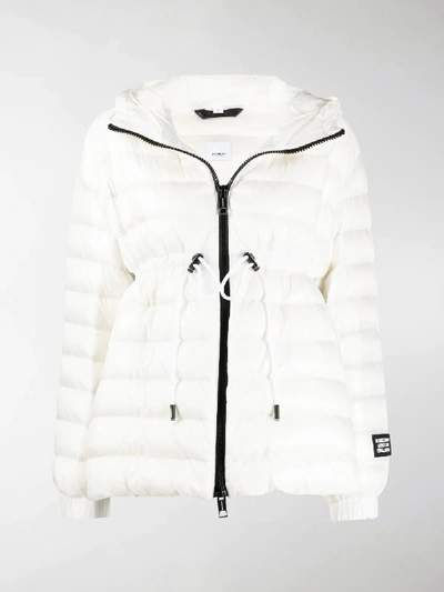 Burberry Lightweight Hooded Puffer Jacket In White