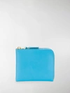 Comme Des Garçons Classic Leather Wallet In Blue