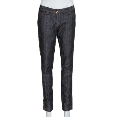 Pre-owned Dolce & Gabbana Black Denim Zipper Hem Regular Fit Jeans M