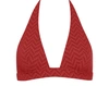 Eres Zigzag-pattern Triangle Bikini Top In Ginger