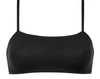 Eres Azur Bandeau Bikini Top In Noir