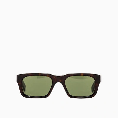 Super Augusto 3627 Square Acetate Frame Sunglasses In Green
