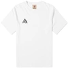 Nike Acg Embroidery Cotton T-shirt In Summit White