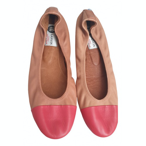 camel ballerina flats