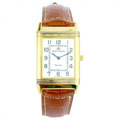 Pre-owned Jaeger-lecoultre Reverso Gold Yellow Gold Watch