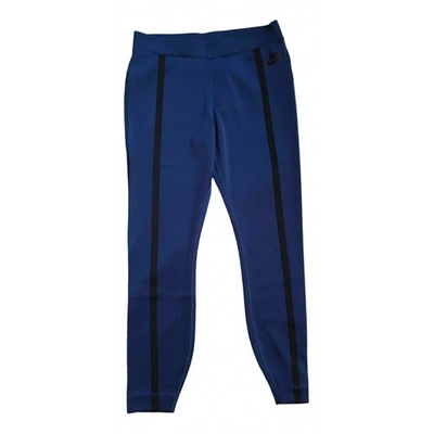 Pre-owned Nike Blue Trousers