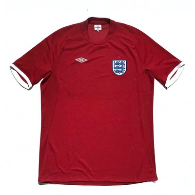 Pre-owned Umbro Red Polyester T-shirt