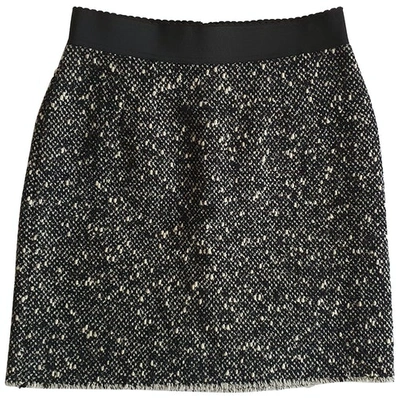 Pre-owned Dolce & Gabbana Grey Wool Skirt